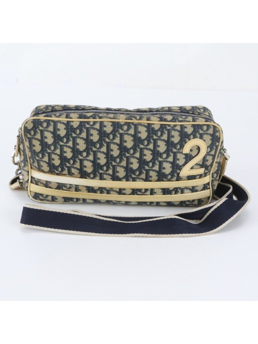 Dior Trotter Leather Shoulder Bag Crossbody Messenger Business